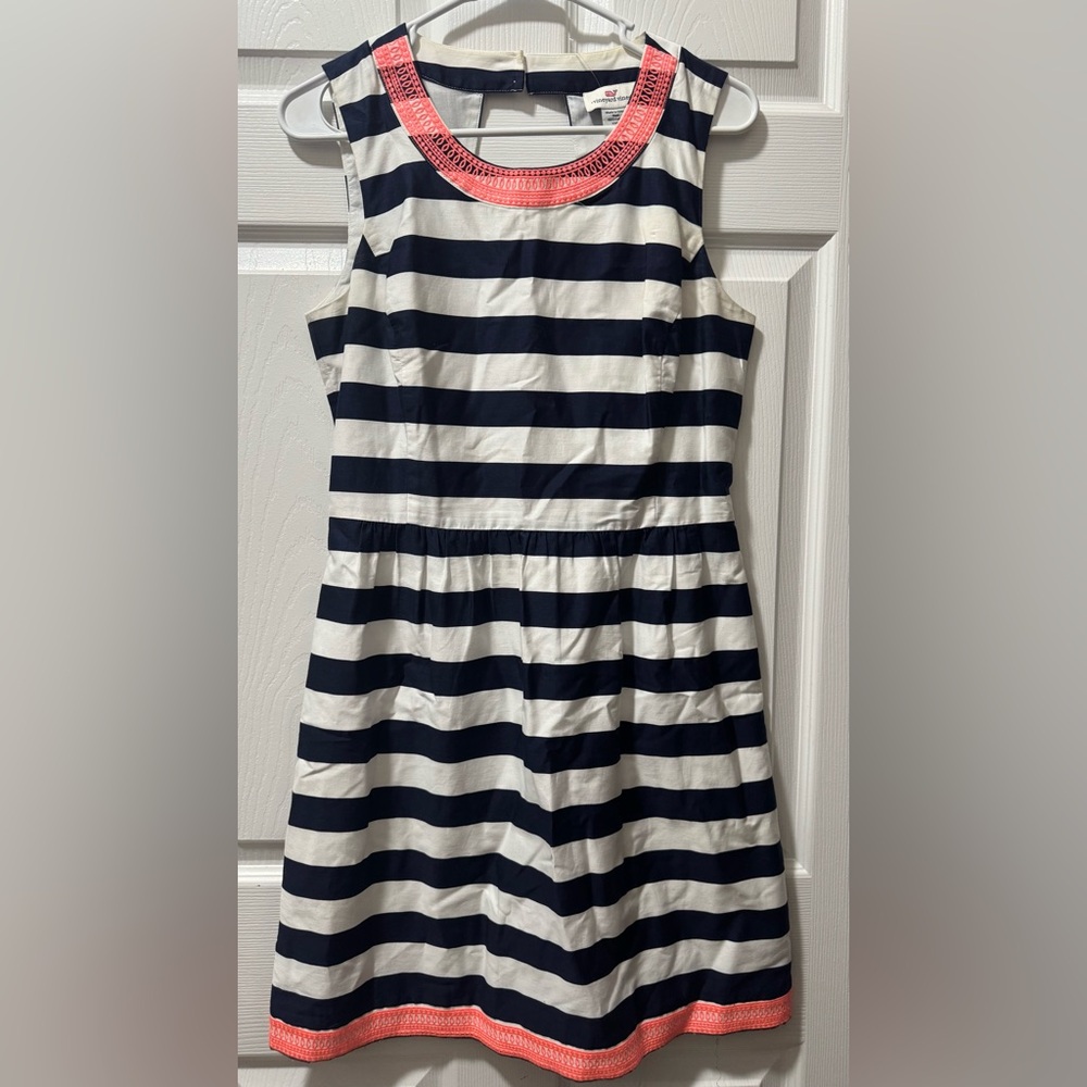 Vineyard Vines Women’s Dress in Navy and White Stripes